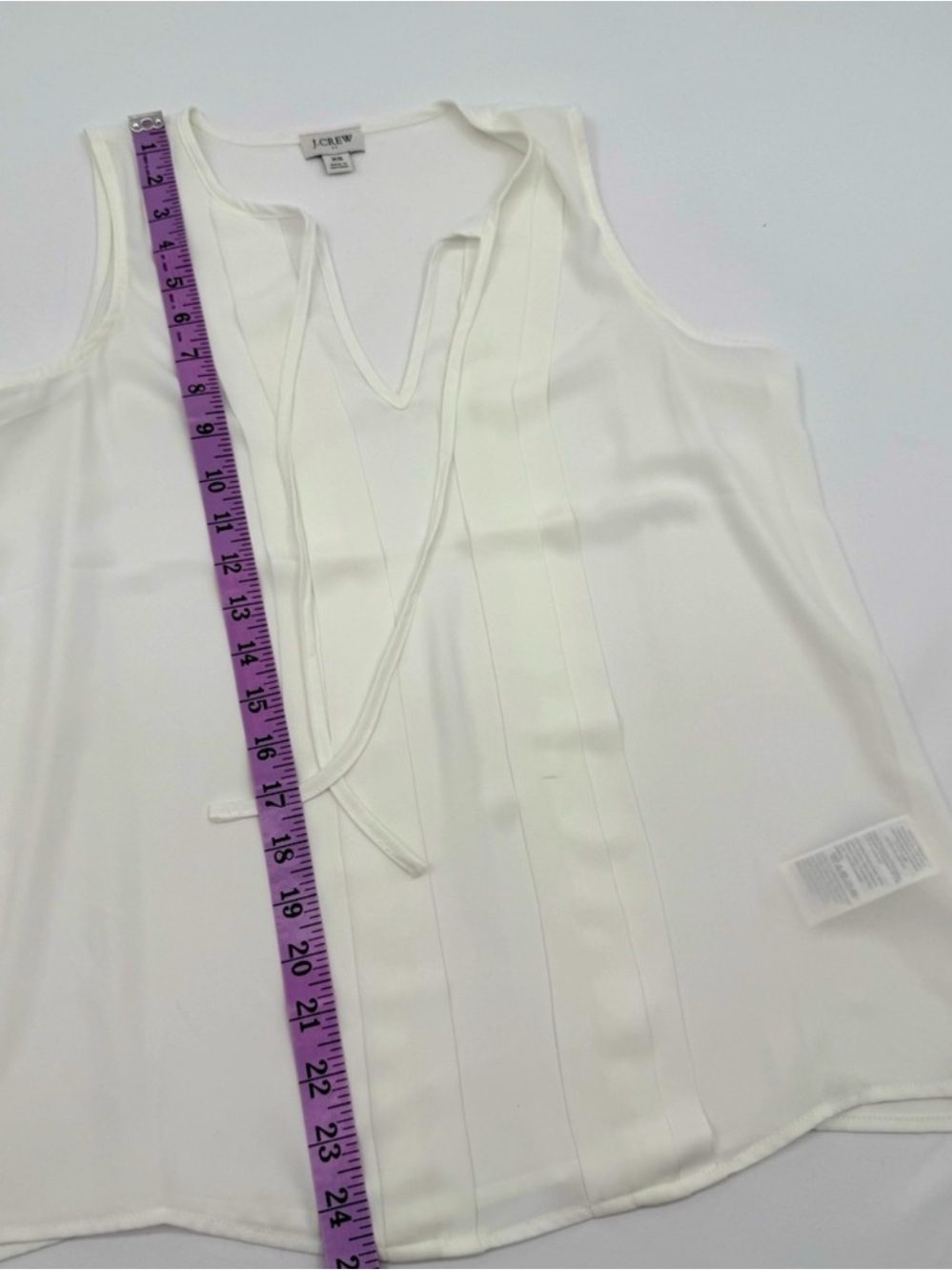 ❤️ J Crew XS Womens White Blouse Shirt Top - Business Wear Flowy Boho (B2) - Picture 6 of 7